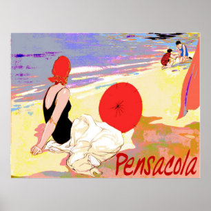 Póster Playa de Pensacola