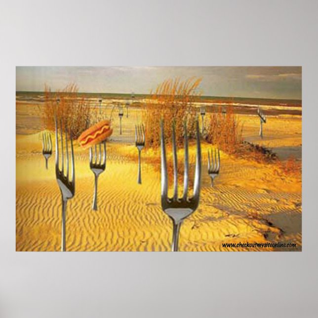 Póster Playa de perros calientes (Frente)