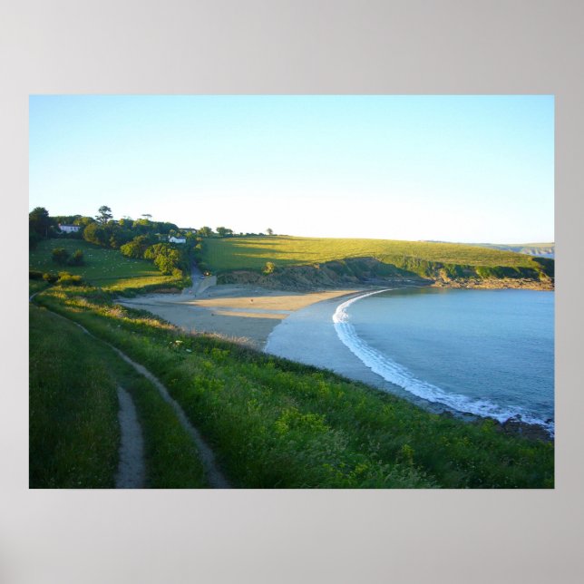 Póster Playa de Porthcurnick (Frente)