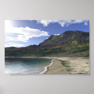 Póster Playa de primavera