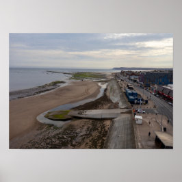 Póster Playa de Redcar desde el Beacon