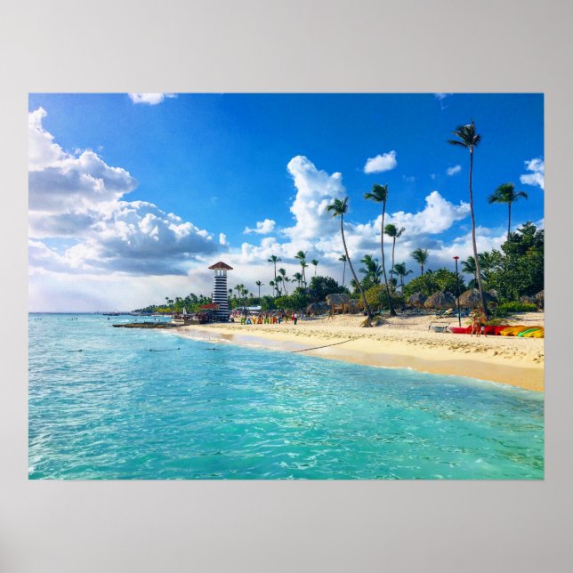 Póster Playa de República Dominicana (Frente)