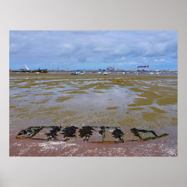 Póster Playa de Saint Brevin en Francia Postcard (Frente)