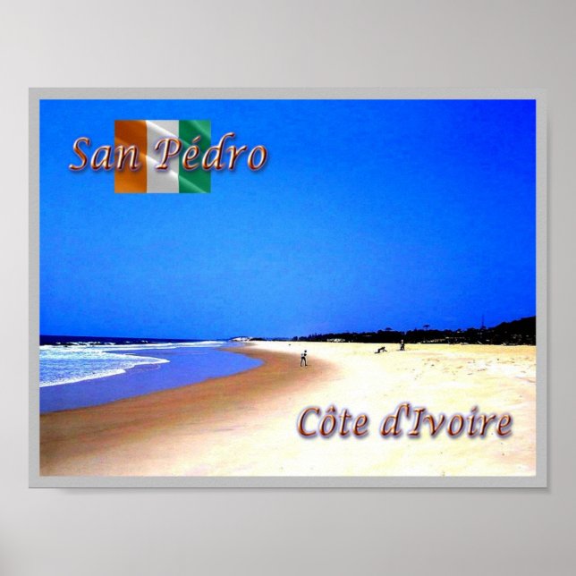 Póster Playa de San Pedro (Frente)