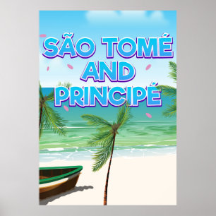 Póster Playa de Santo Tomé y Príncipe