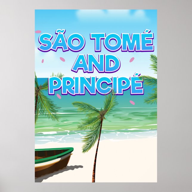 Póster Playa de Santo Tomé y Príncipe (Frente)