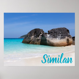 Póster Playa de Similan Mar de Andaman Regalo de Phuket T