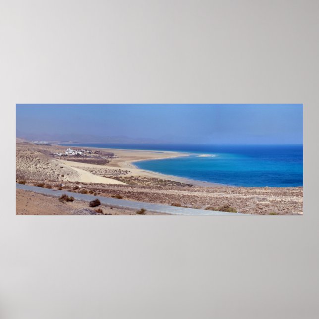 Póster Playa de Sotavento en Fuerteventura (Frente)