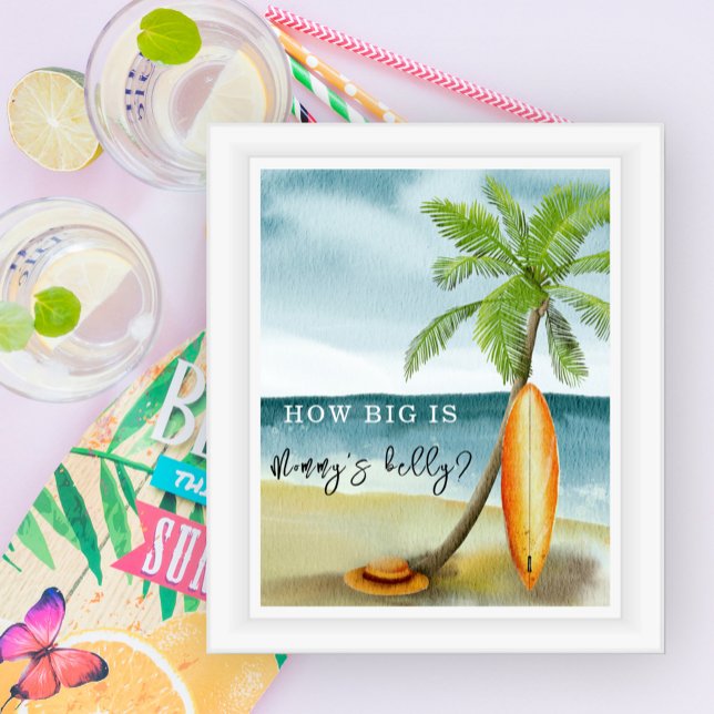 Póster Playa de surf - Qué grande es la barriga de mamá (Subido por el creador)