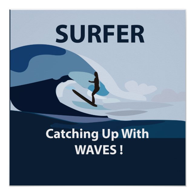 Póster Playa de surf surfear (Anverso)