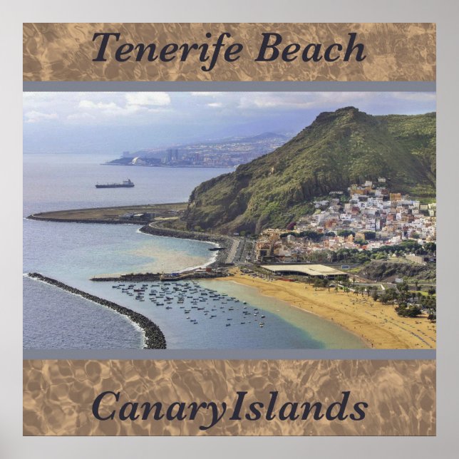 Póster Playa de Tenerife, Canarias, Poster de fotografía  (Frente)