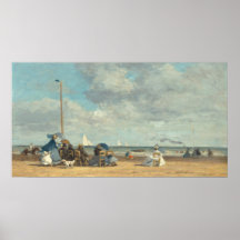 Playa de Trouville - Eugène Boudin Bella Artes