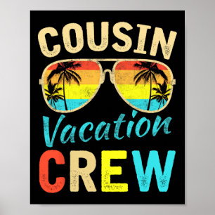 Póster Playa de vacaciones de verano para la familia Cous