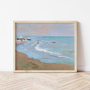 Póster Playa de Valencia   Joaquín Sorolla