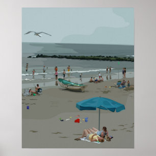 Póster Playa de Verano