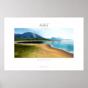 Póster playa de verano