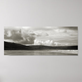 Póster Playa de Woolacombe, Devon, Reino Unido