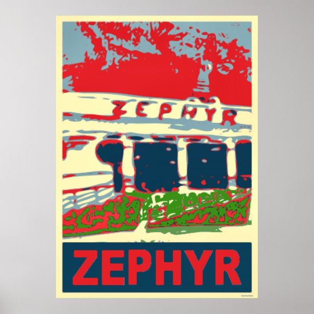 Póster Playa de Zephyr Rollercoaster Pontchartrain (Frente)