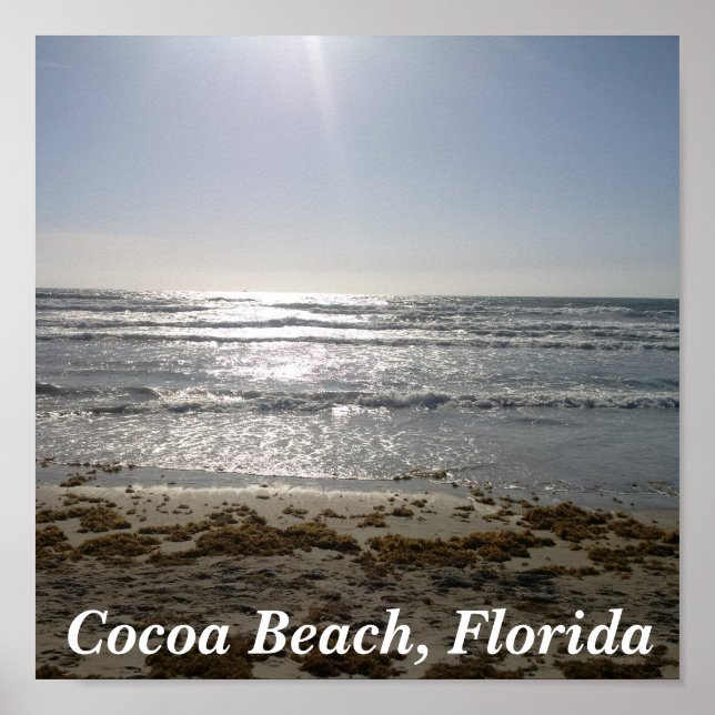 Póster Playa del Cacao. Poster de Florida (Frente)