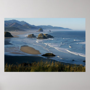 Póster Playa del cañón, Oregon