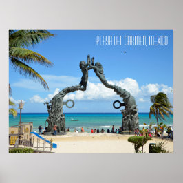 Póster Playa del Carmen Riviera Maya México Viaje