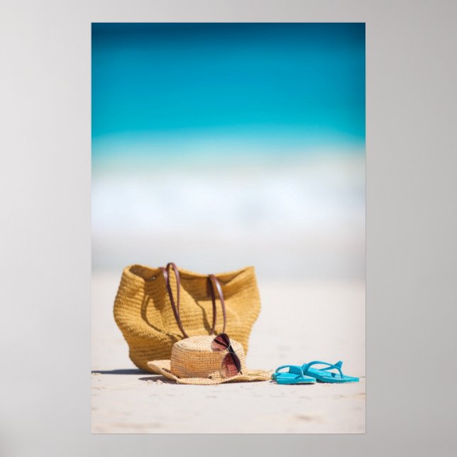 Póster Playa del Océano (Frente)