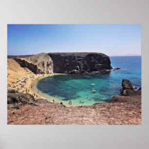Póster Playa del Papagayo, South-Coast of Lanzarote