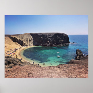Póster Playa del Papagayo, South-Coast of Lanzarote