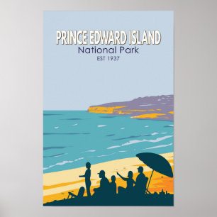 Póster Playa del Parque Nacional de la Isla del Príncipe 