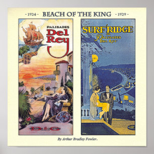 Póster Playa del Rey por Arthur Bradley Fowler