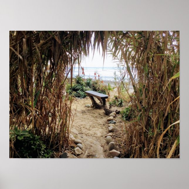 Póster Playa del Viejo Hombre- Playa Estatal de San Onofr (Frente)