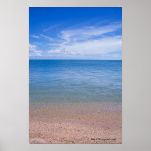 Póster Playa durante la bajamar
