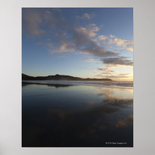 Póster Playa en la puesta del sol, Tofino, Vancouver de