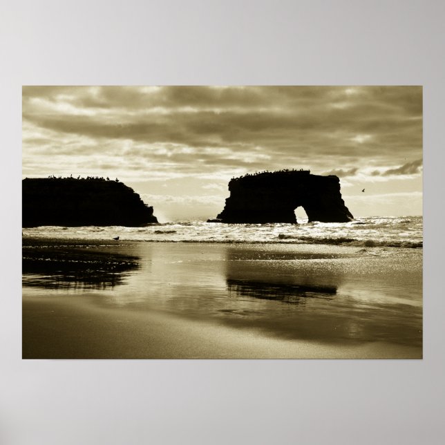 Póster Playa Estatal de los Puentes Naturales (Frente)