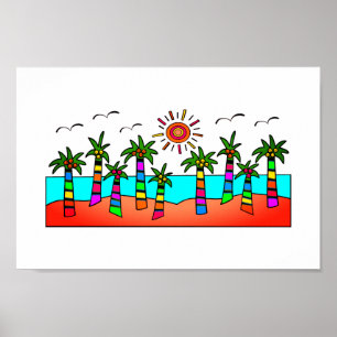 Póster Playa Fantasy