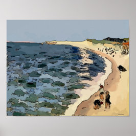 Póster Playa, Fauvismo