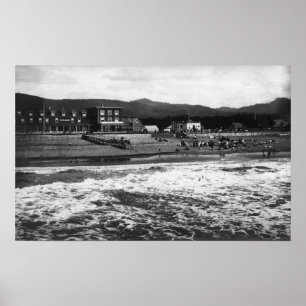 Póster Playa, fotografía de la playa de Oregon y de Moore