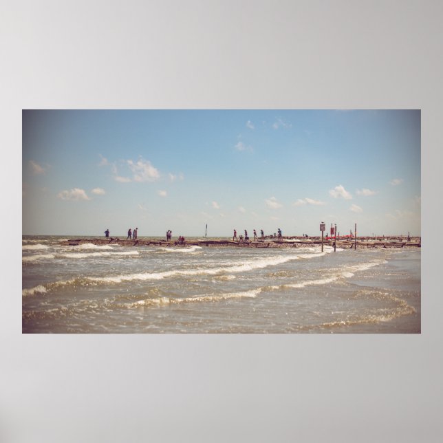 Póster Playa Galveston (Frente)