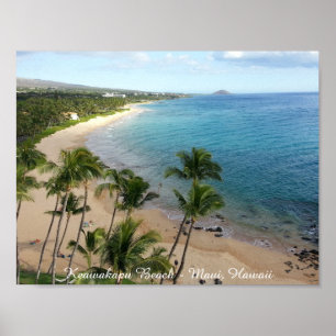 Póster Playa Keawakapu - Maui, Hawaii Poster (Matte)
