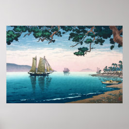 Póster Playa Maiko por Tsuchiya Koitsu