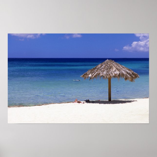 Póster Playa Malmok, Aruba, Antillas Neerlandesas (Frente)