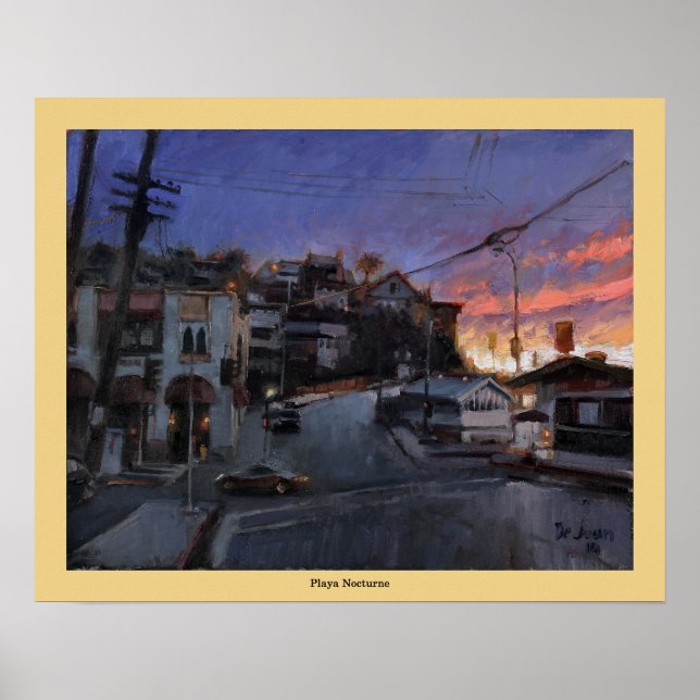Póster Playa Nocturne - José L. de Juan (Frente)