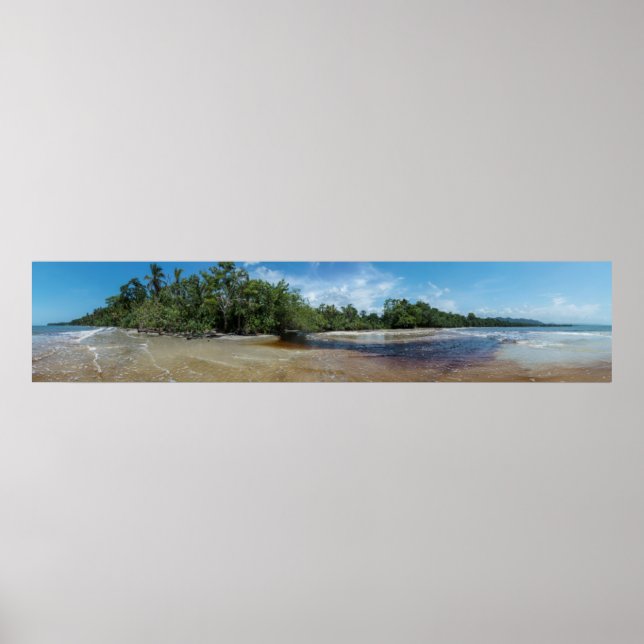 Póster Playa Panorama Cahuita (Frente)
