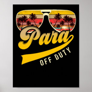 Póster Playa Paraprofesional Para Off Duty Sungafas