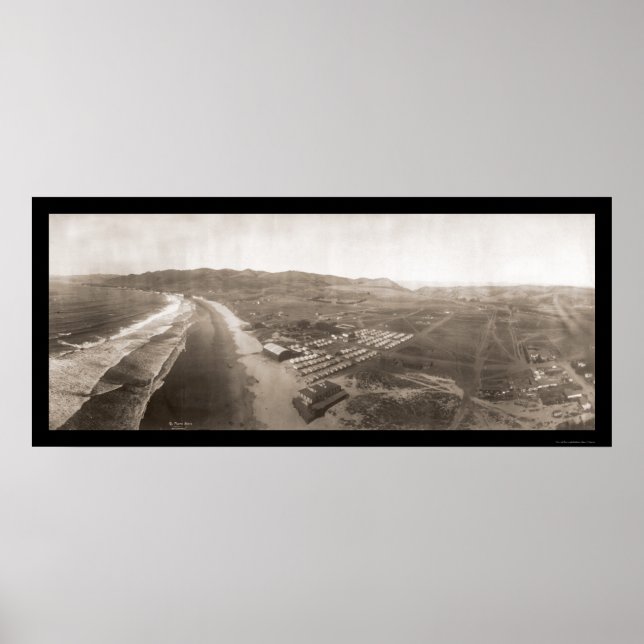 Póster Playa Pismo, CA Foto 1906 (Frente)