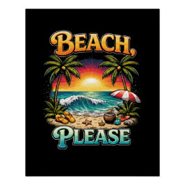 Póster Playa, Por favor