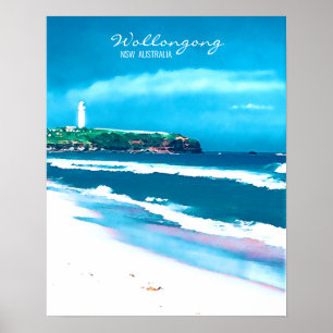 Póster Playa Port Kembla Wollongong NSW