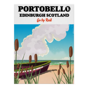 Póster Playa Portobello de Edimburgo
