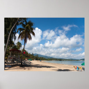 Póster Playa Puerto Rico de Luquillo