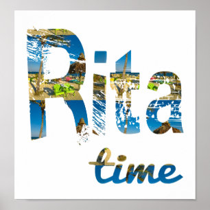 Póster Playa Rita Time